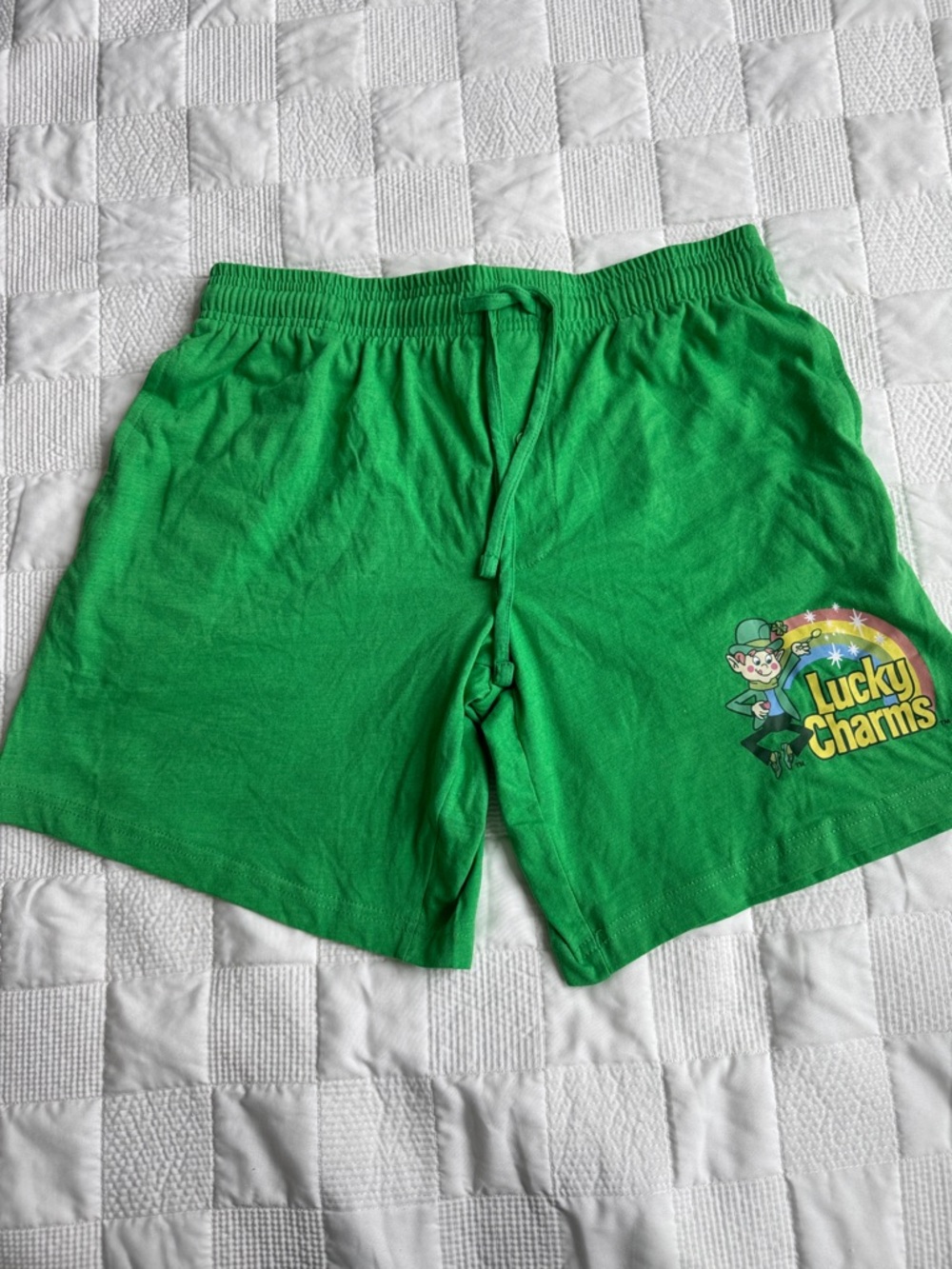 Lucky Charms Green Athletic Shorts for Women